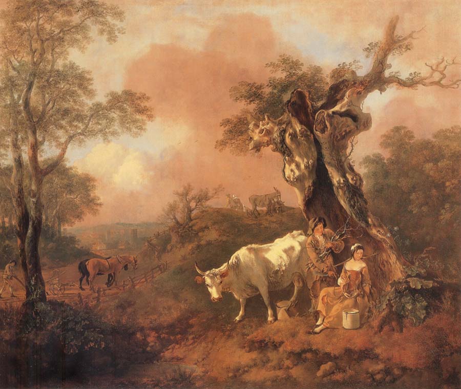 Landscape with a Woodcutter cowrting a Milkmaid